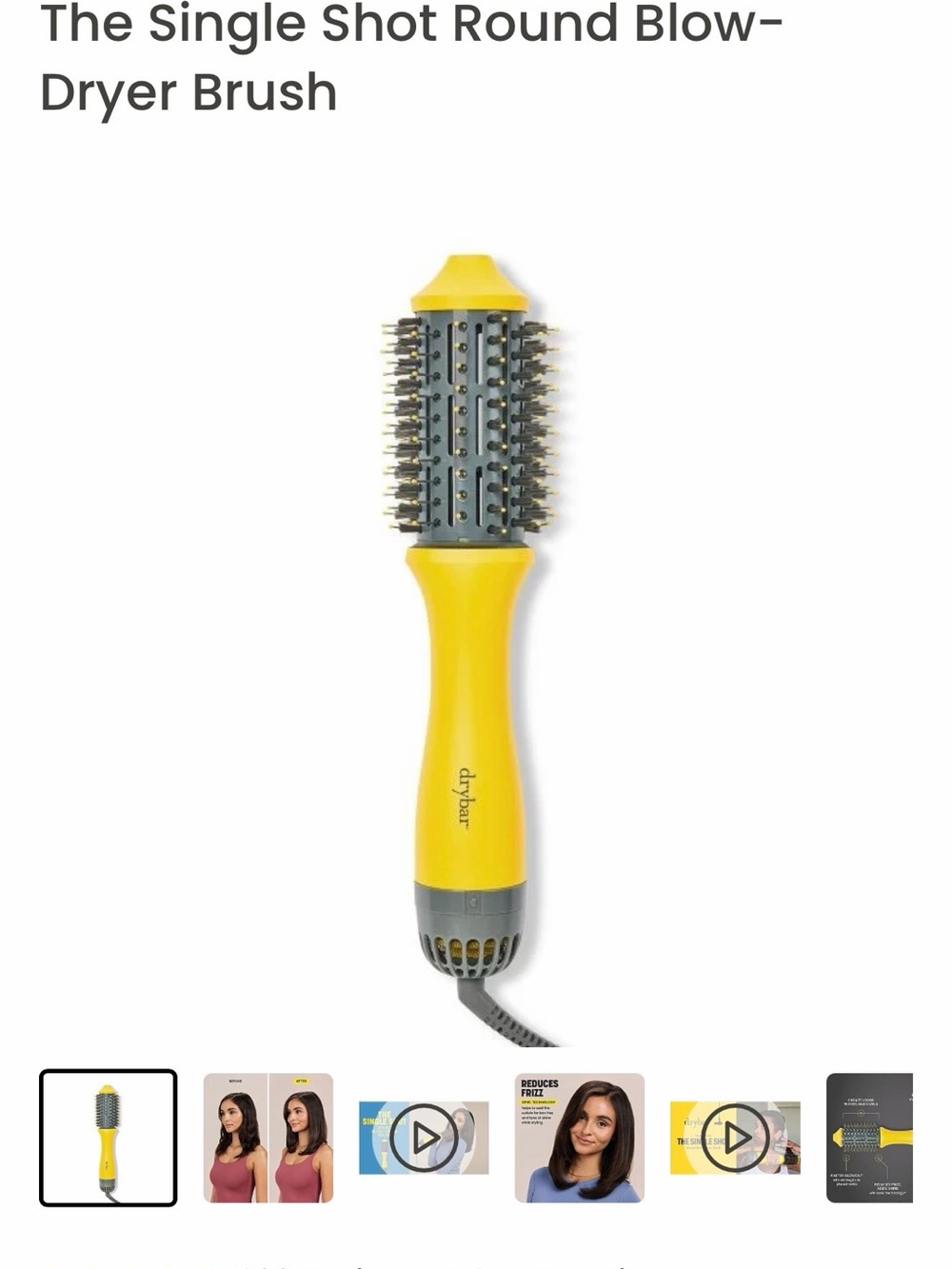 NIB Drybar Single Shot Round Blow Dryer Brush